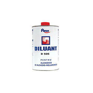 Diluant D506, pentru produse alchido-melaminice cu uscare la aer, 1 l, Azur