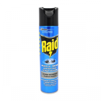 Insecticid spray impotriva mustelor si tantarilor, 400 ml, Raid